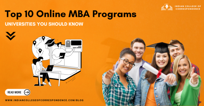 top 10 online mba programs in india