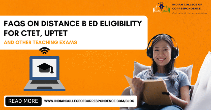 Distance B Ed Eligibility